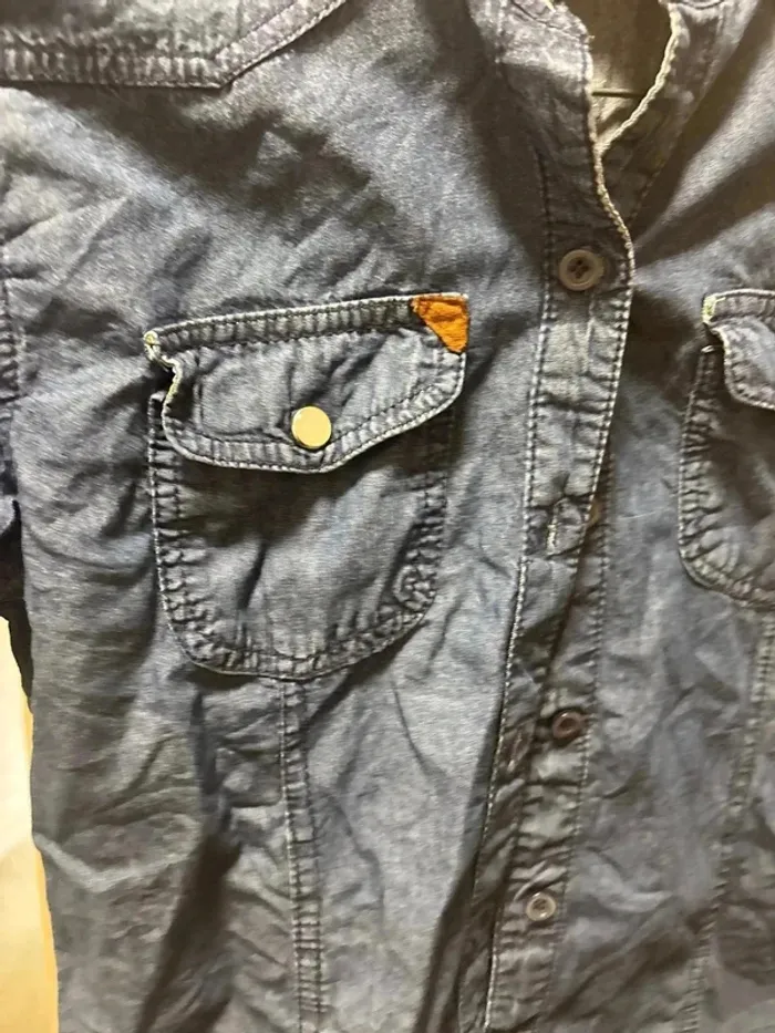 Veste en jeans taille 14ans marque gsg - photo numéro 2