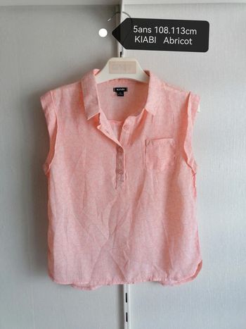 Blouse sans manche 5ans Kiabi