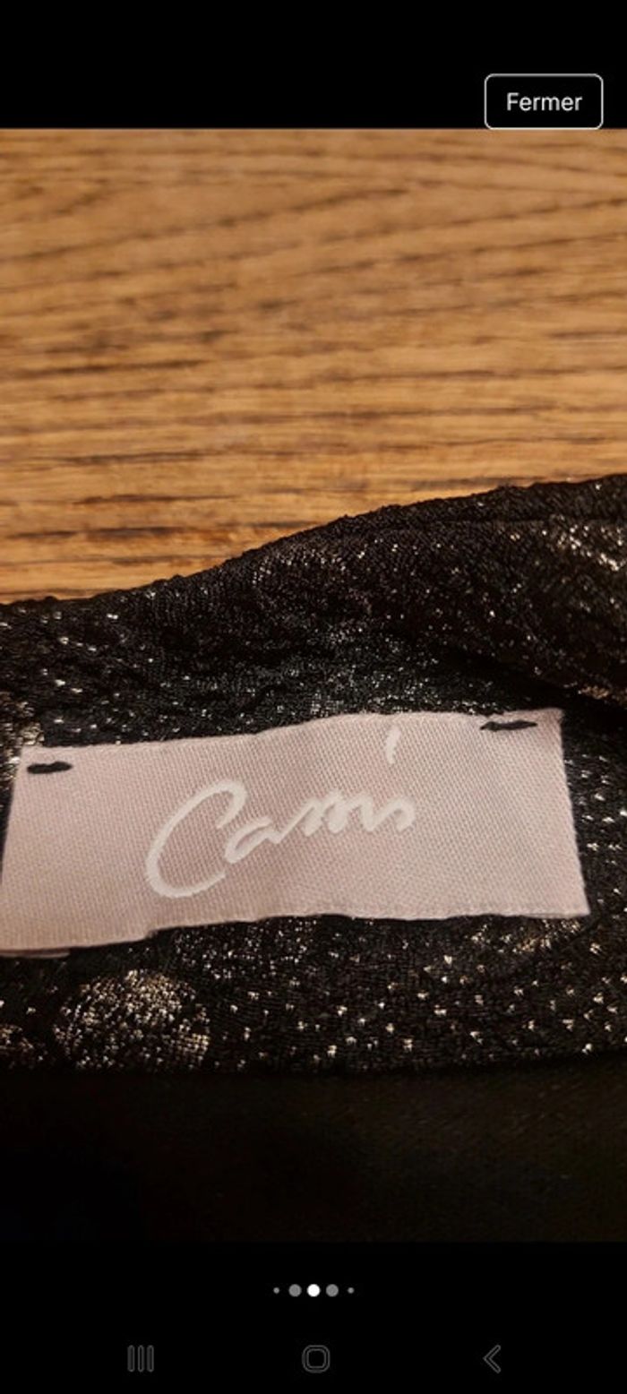Jolie Robe noir brillant Cassis taille 42 - photo numéro 10