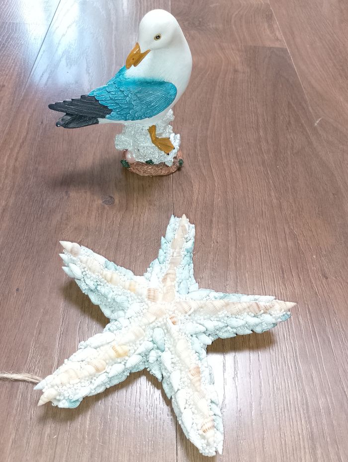 Etoile de mer en coquillages en perle à suspendre - photo numéro 10