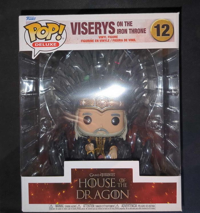 Figurine Funko Pop Deluxe / Viserys On The Iron Throne N°12 / House of the Dragon
