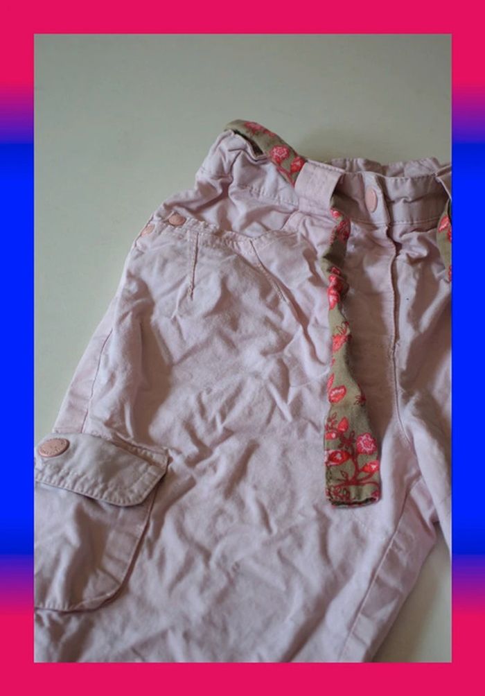 Pantacourt Vertbaudet rose taille 12-18 mois / 80 cm - photo numéro 2