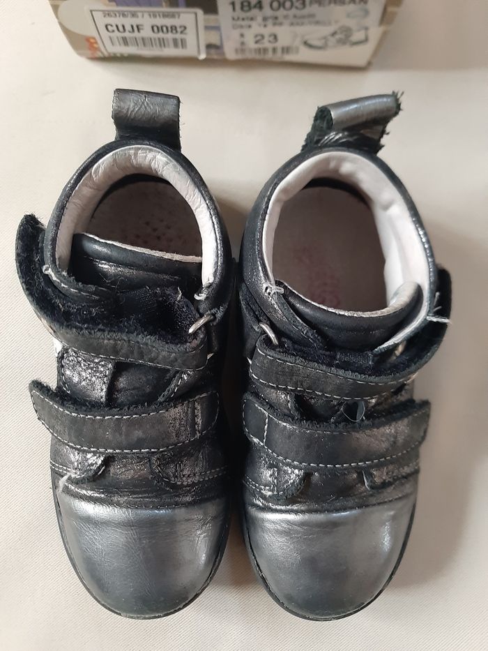 chaussures à scratchs tout cuir fille - Bellamy - pointure 23 - photo numéro 3