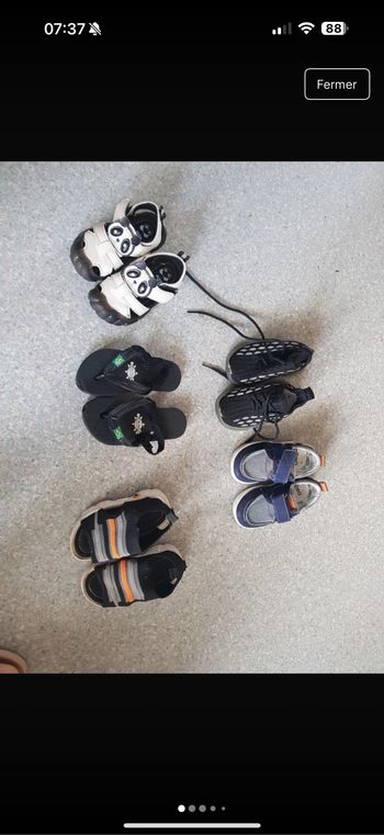 Lot chaussures bébé garçon