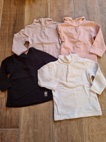 Lot t-shirts 6 mois manche longue