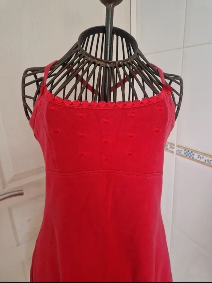 Jolie nuisette rouge vintage femme etam taille L/40 - photo numéro 2