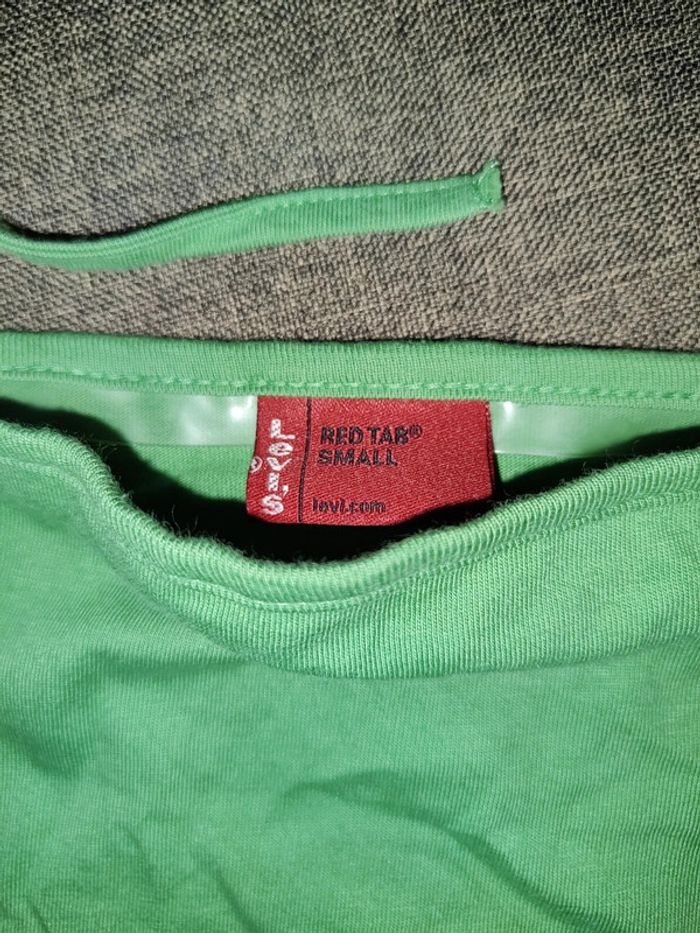 Haut sans manche vert et crème Levi's - photo numéro 2