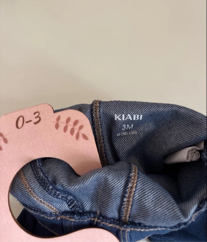 Legging effet jeans bébé - photo numéro 2