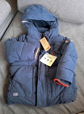Parka manteau marine 24mois 2ans neuf