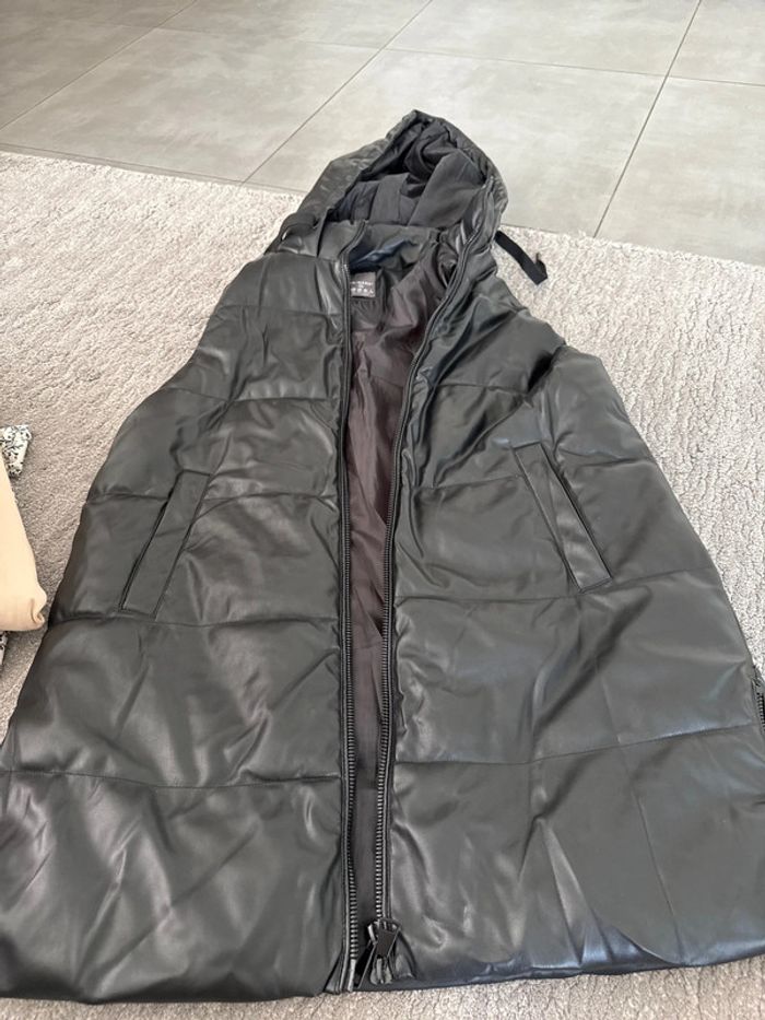 Veste similicuir manche court taille L