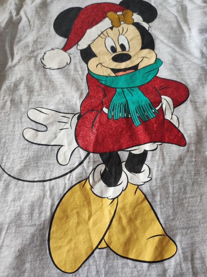 T.shirt manches longues Minnie noël 5 ans - photo numéro 2