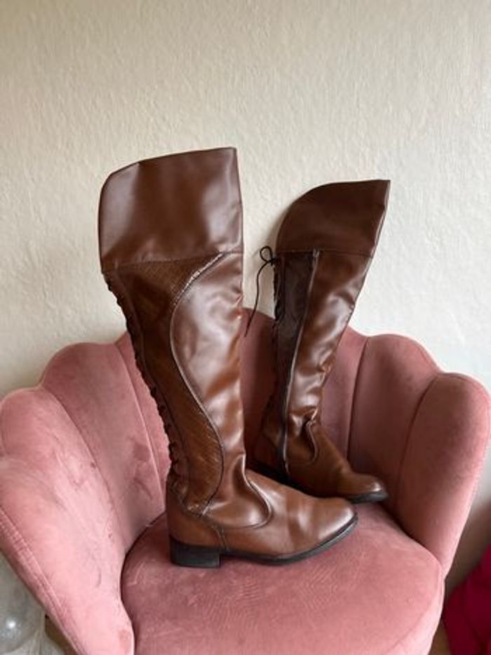 👉 Bottes hautes marron Membur Taille 41 – Style équestre chic 🤎 - photo numéro 5