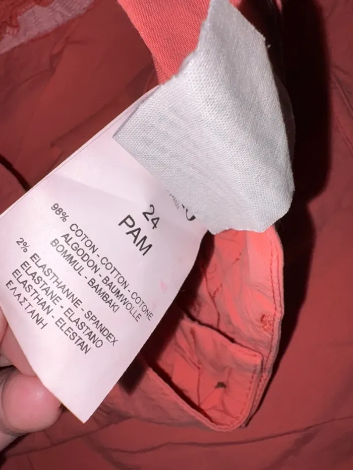 Pantalon rose corail femme Reiko taille 34 en très bon état - photo numéro 7