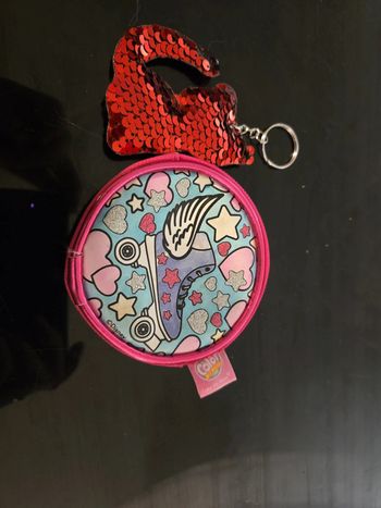 Lot porte monnaie et porte clé chat Disney fille