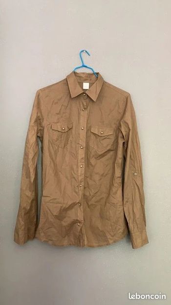 Chemise marron Camaieu T36