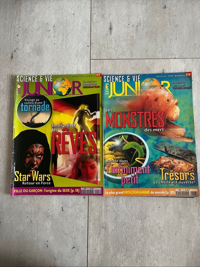Science et Vie junior numéro 117 et 118