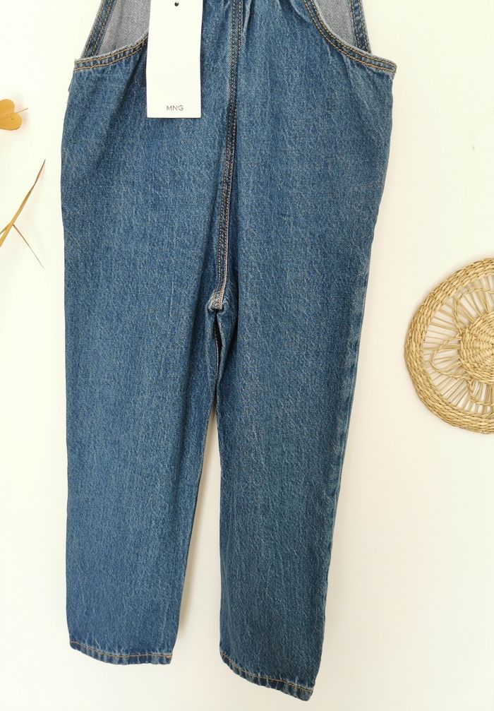 Salopette jean brut tendance à volants Mango 4/5 Ans - photo numéro 8