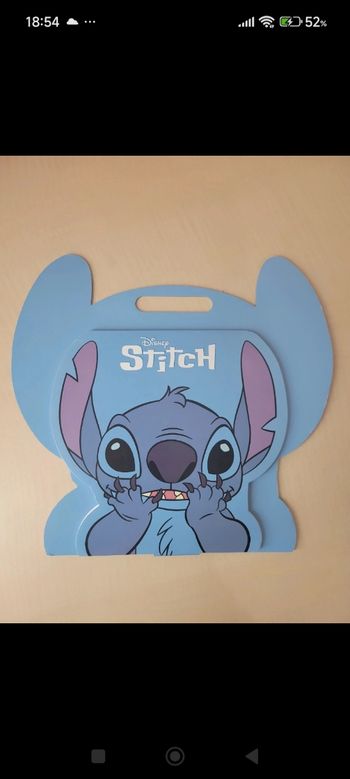 Grand livre de coloriage avec poignée stitch 