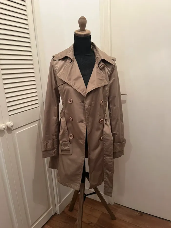 Veste - trench - camel - taille 36 - photo numéro 5