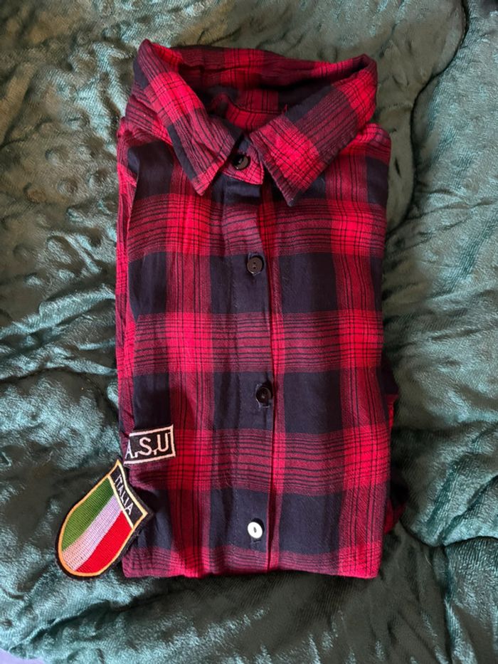 Lot chemises à carreaux vintage femme - photo numéro 7