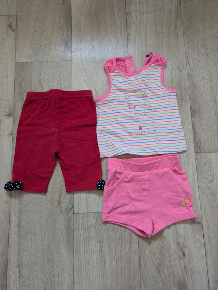 Lot 15 shorts/combishort été 12 Mois 74cm - photo numéro 7