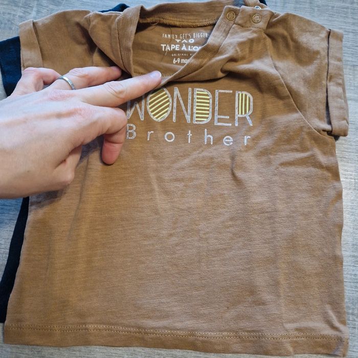 Lot t-shirt MC 9 mois - photo numéro 3