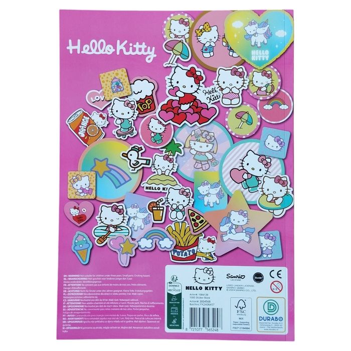 HELLO KITTY - 1000 Sitcker Book 20 Pages - photo numéro 2