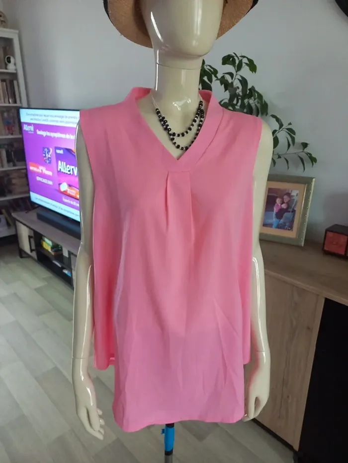Débardeur femme rose, léger XL