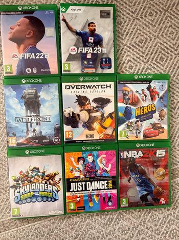 Jeux Xbox one lot 