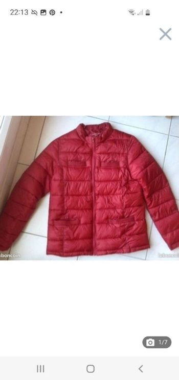 Doudoune rouge 14 ans Monoprix