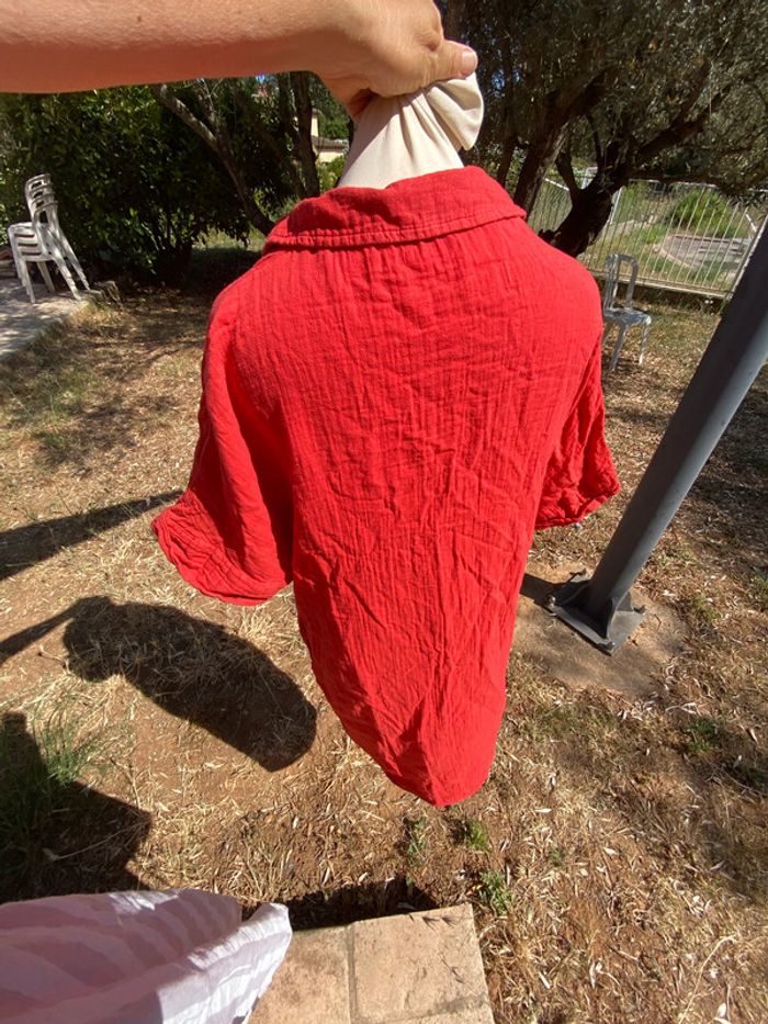 Belle, robe, rouge vif Promod, taille unique un - photo numéro 3