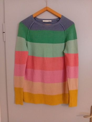 Pull à rayures multicolores t40/42