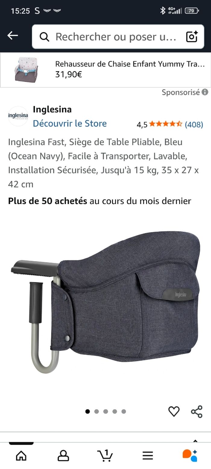 Siège de table pliable - photo numéro 6