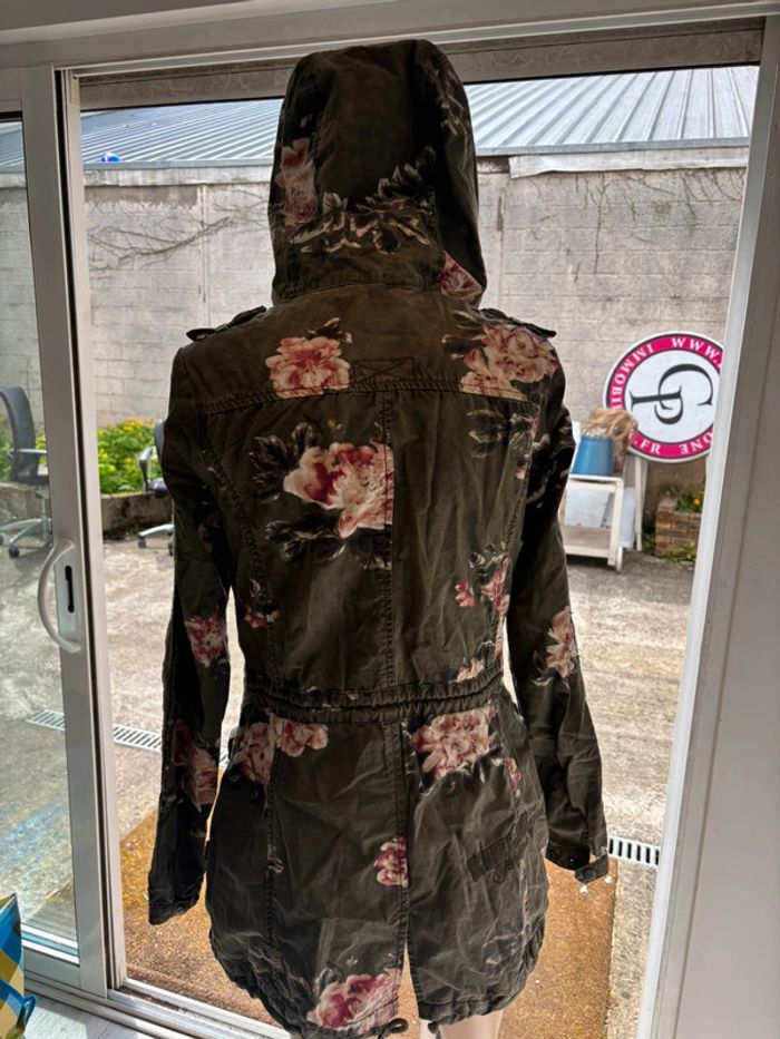 Veste khujo avec capuche modèle à fleurs - photo numéro 7