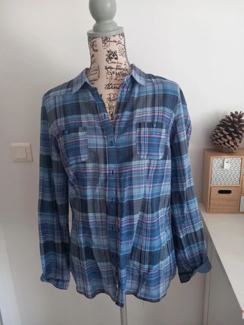 Chemise à carreaux camaieu