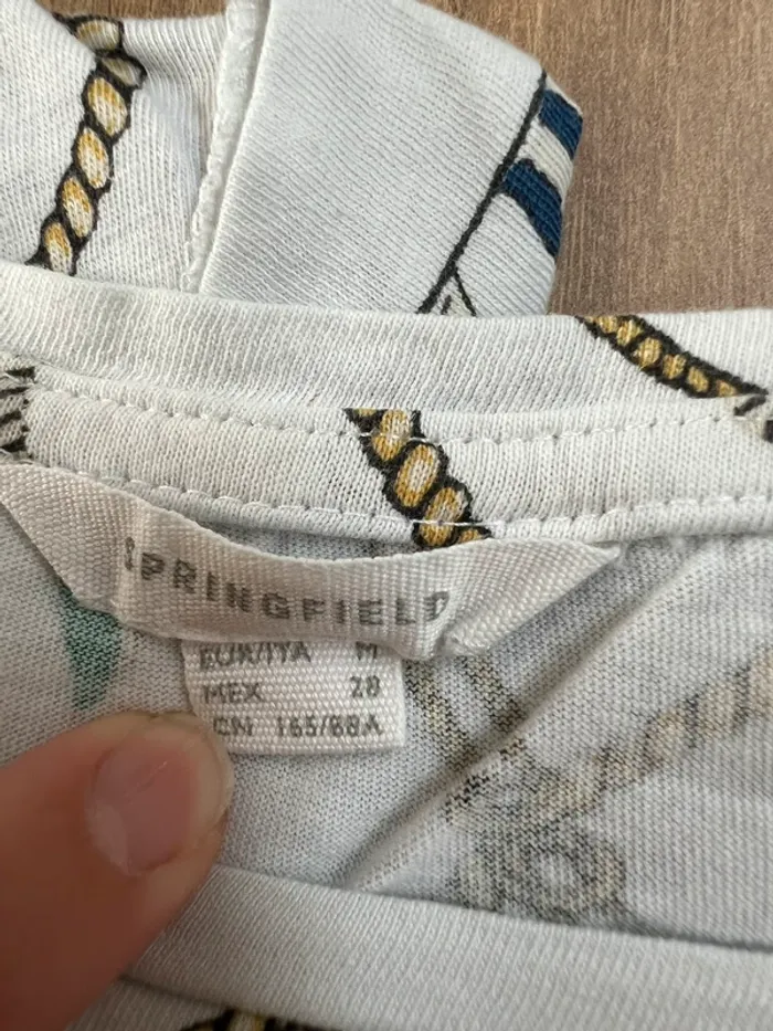 Tee-shirt à motifs femme Springfield - photo numéro 4