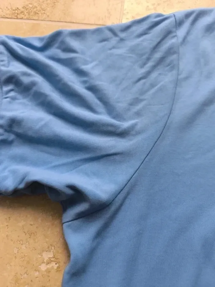 Polo Ralph Lauren homme pima coton 3XB bleu clair logo marine excellent état - photo numéro 6