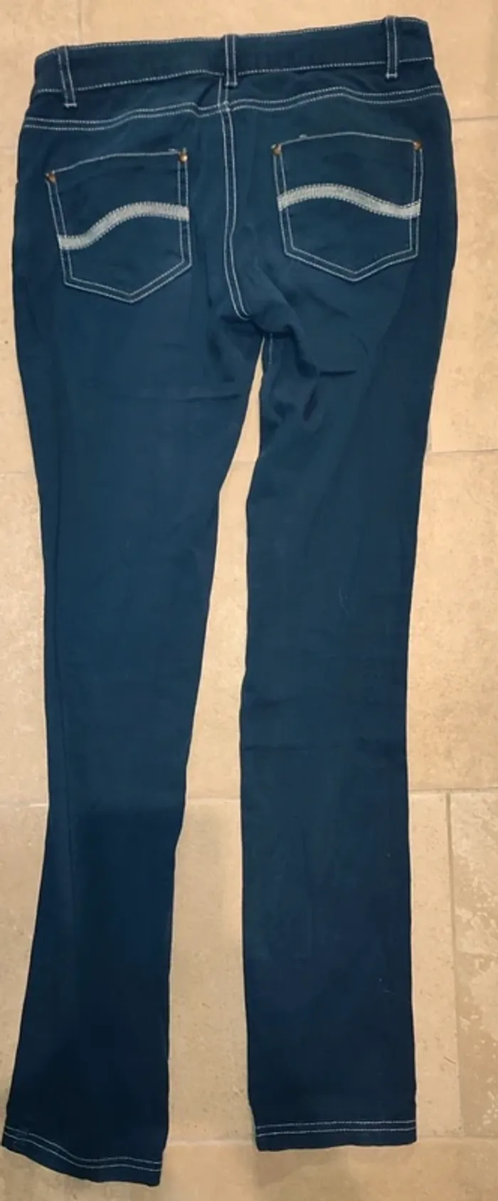 Jean taille basse bleu Kwoman T38 - photo numéro 2