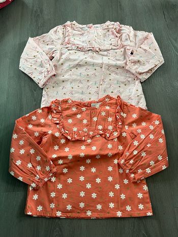 Lot 2 blouses fille