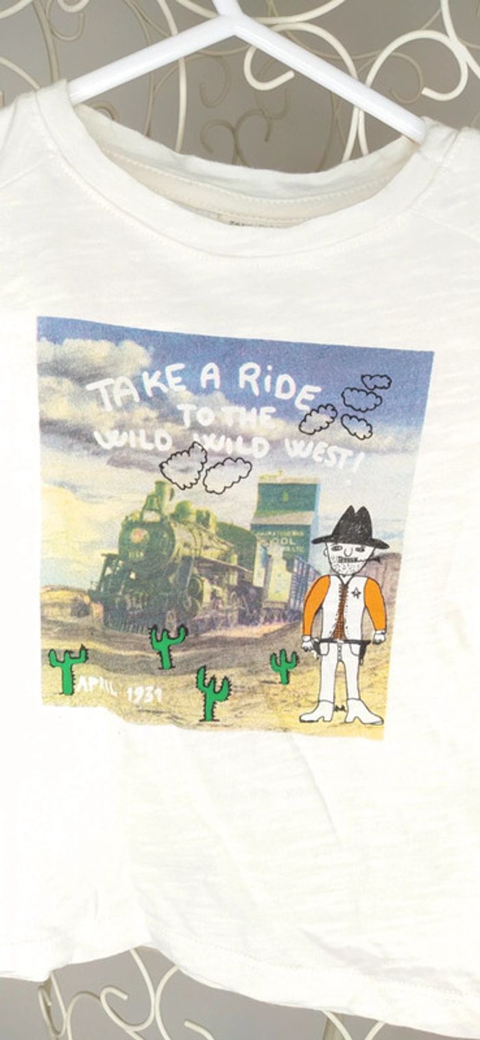 T shirt Zara western - photo numéro 2