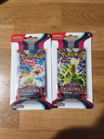 2 blister booster ev3 flammes obsidiennes