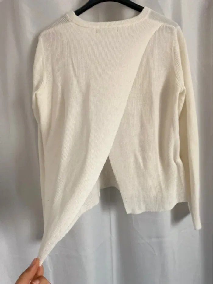 Pull blanc Mango - photo numéro 3
