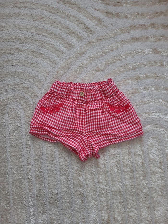 Short bébé fille vichy