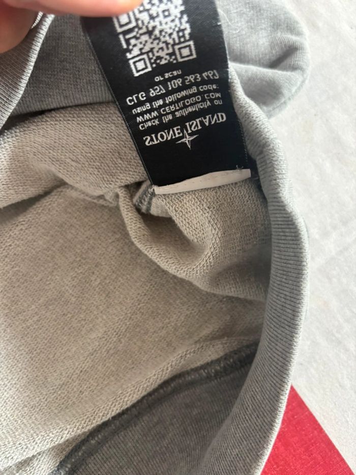 Sweat à capuche 3/4 zip Stone Island taille xs/s - photo numéro 8