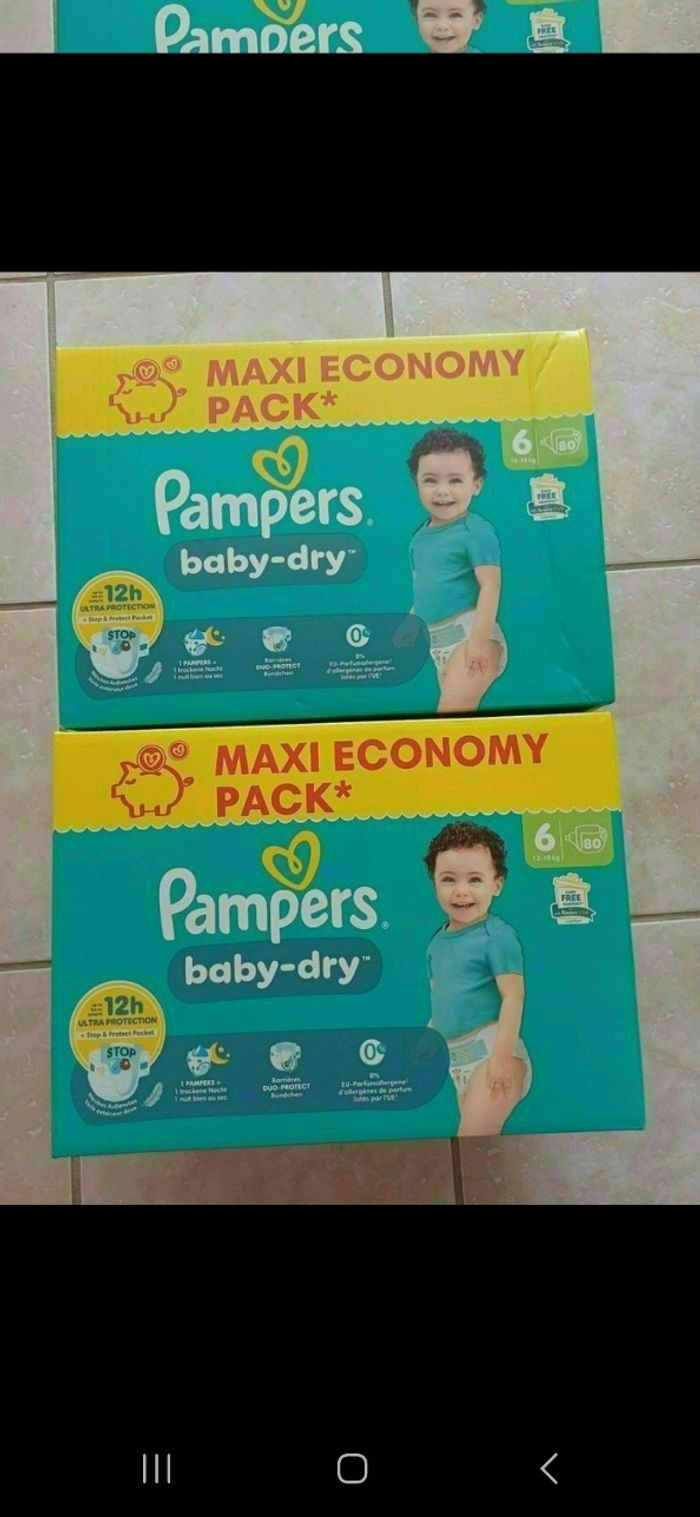 40 euro les 2 maxieconomy pack pampers taille 6