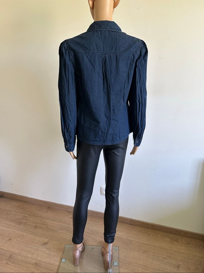 Chemise bleue marine à manches longues Morgan taille 40 TBE - photo numéro 6