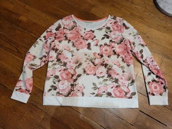 Pull manches longues à fleurs (style vintage) - Gémo