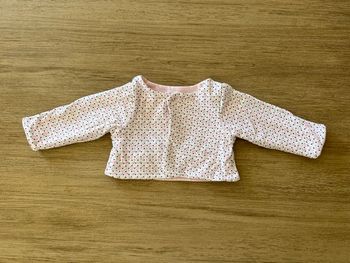 Boléro gilet rose Obaïbi 3 mois