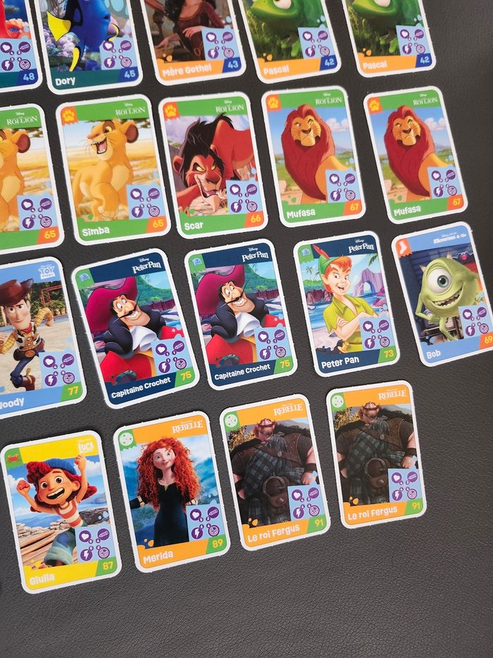 cartes enfant disney pixar lot ou unites jouons rêvons auchan - photo numéro 9