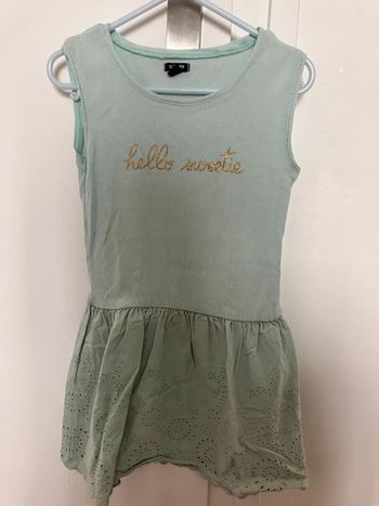 Robe été couleur menthe  5 ans Kiabi